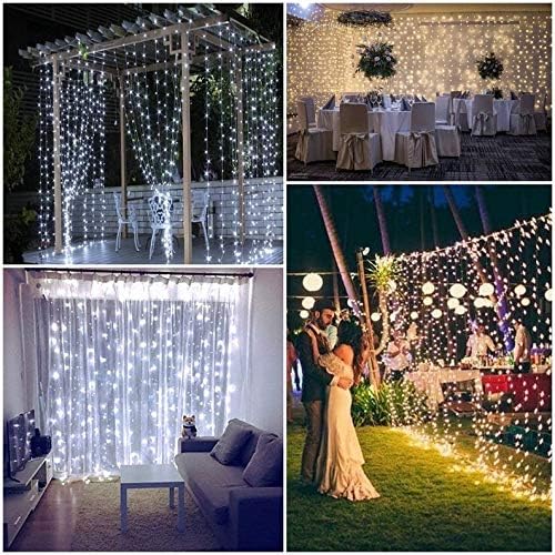 2-Pack Connectable Christmas Lights Outdoor, Total 164FT 400LED Christmas String Lights Waterproof with 8 Modes & Timer, Green Wire Twinkle Lights for Xmas Tree Decorations Outdoor Indoor, Cool White