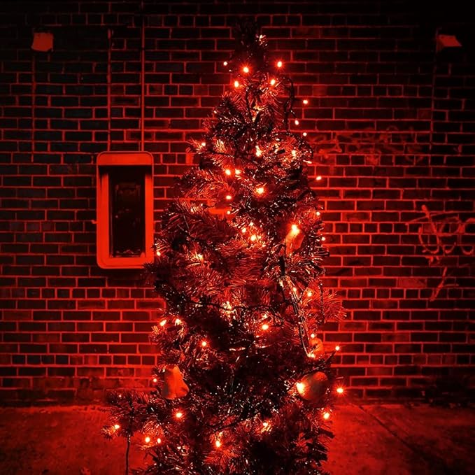 2-Pack Connectable Christmas Lights Outdoor, Total 164FT 400LED Christmas String Lights Waterproof with 8 Modes & Timer, Green Wire Twinkle Lights for Xmas Tree Decorations Outdoor Indoor, Red