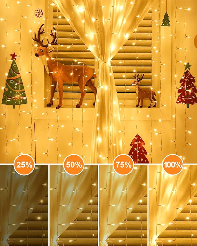 125FT 380 LED Warm Christmas Lights, Plug in Christmas String Lights Connectable, Timer & Memory, Waterproof Twinkle Tree Light for Indoor Outdoor Classroom Patio Yard Holiday Decoration