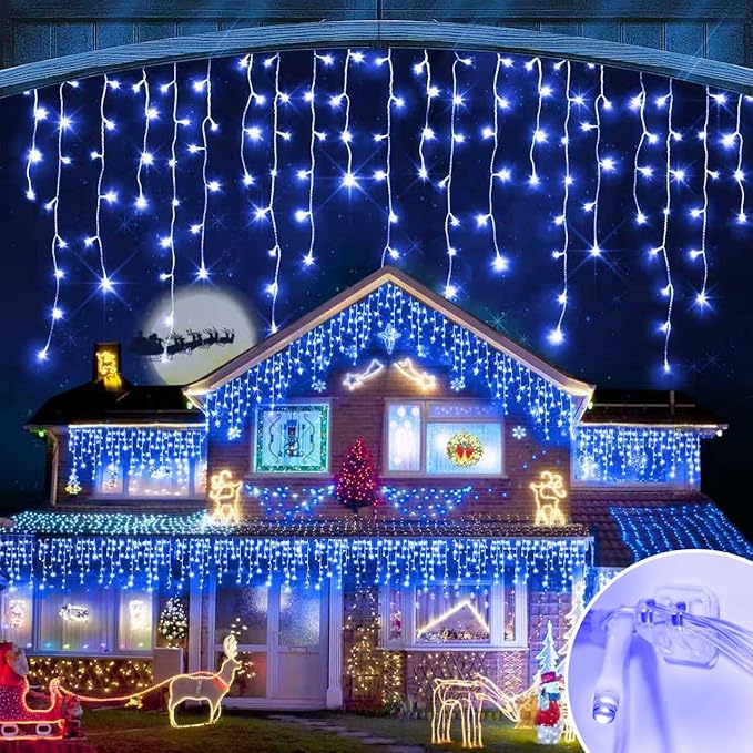 98FT Christmas Lights Outdoor Decorations 900LED Fairy String Light 12 Lighting Modes with Timer Memory Waterproof Christmas Light for Yard Roof Party Holiday Wedding Garden Decor