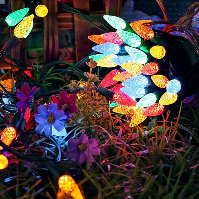 Brizled C5 Christmas Lights Multicolor, 33ft Mini 100 LED Christmas String Lights, 120V UL Certified Xmas Tree Lights Connectable Colored Xmas Light Indoor Outdoor for Tree Patio Roof Holiday Decor