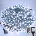 Christmas Lights Indoor Outdoor Waterproof, 66FT 200 LED 8 Modes Cool White Light String Lights for House Decorations, Ideal for Christmas Trees, Wedding, and Party