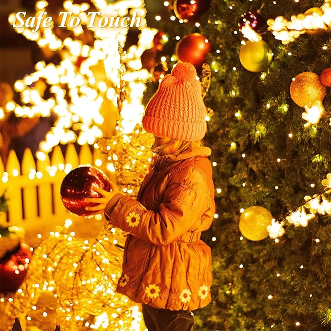 LitHome 99Ft 300 LED Color Changing Christmas String Lights, 35 Colors 9 Modes RGB Christmas Lights with Remote Timer, Dimmable Led String Light Outdoor Plug in, Xmas Tree Light for Indoor Party Decor