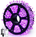 JMEXSUSS 600 LED Purple Christmas Lights Outdoor Indoor, 168ft Purple LED Christmas Tree Lights Plug in, Deep-Violet Fairy String Lights for Outside Patio Fireplace Party Xmas Decorations