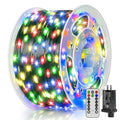 600 LED 196 FT Christmas Lights, Waterproof Outdoor String Lights with Remote and Timer, Christmas Tree Lights with 8 Modes Dimmable, Fairy Lights for Holiday Decor (Multicolor)
