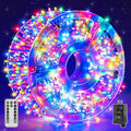 Christmas String Lights Indoor 1200LED 196FT, Waterproof Outdoor String Lights with Remote and Timer, 8 Modes Dimmable Christmas Lights for Indoor Outdoor Party Holiday Decorations (Multicolor)