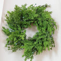 22" Cedar Wreath with Blue Berry Christmas Wreath for Front Door for Windows Mantle Porches Walls Indoor Outdoor Xmas Christmas Decorations Home Decor