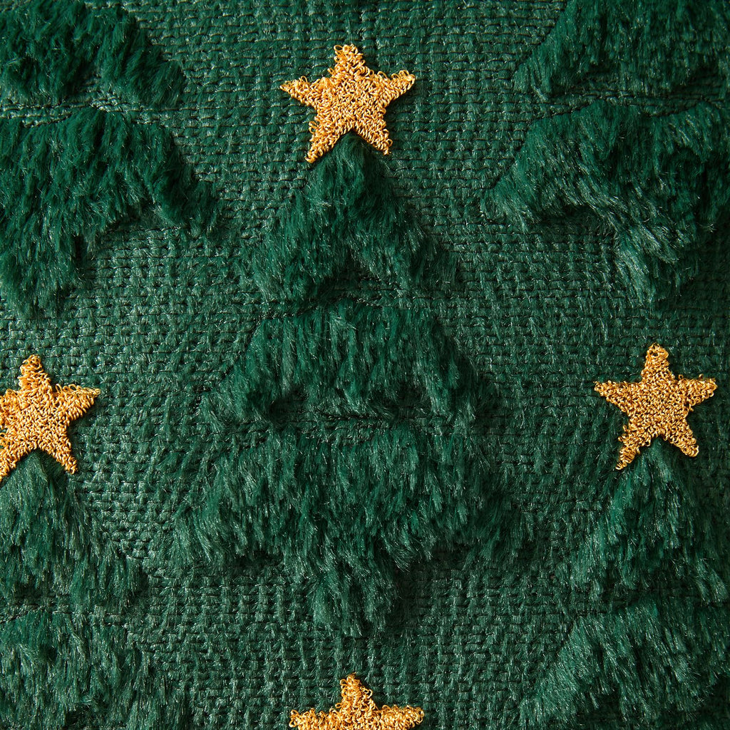 MIULEE Christmas Pillow Covers 18x18 Inch Set of 2, Dark Green Christmas Tree Plush Faux Fur Pillowcases Soft Decorative Throw Pillow Cases for Couch Sofa Living Room Winter Xmas Holiday Home Decor