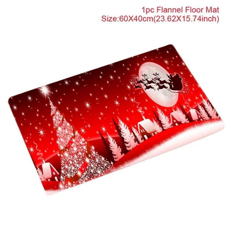 Christmas Door Mat Santa Claus Outdoor Carpet Merry Christmas Decorations For Home 2025 Navidad Xmas Ornament New Year 2026