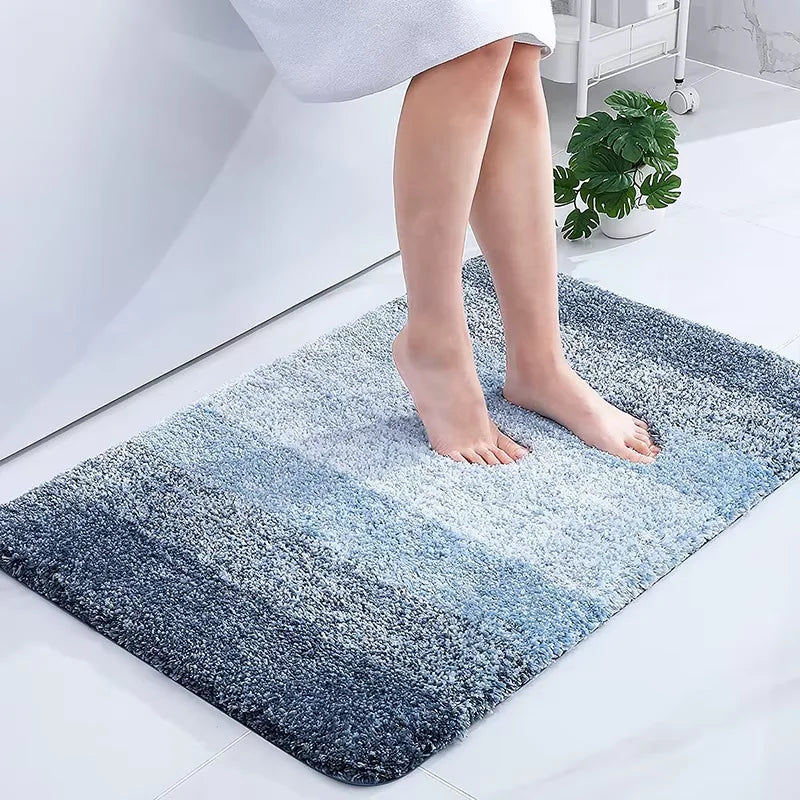 VIKAMA Imitation Cashmere Carpet Long Hair Absorbent Mat Bathroom Mat Soft Floor Mat Simple Living Room Rug For Bedroom Home Dec