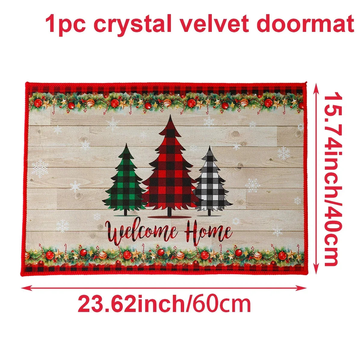 Christmas Door Mat Santa Claus Outdoor Carpet Merry Christmas Decorations For Home 2025 Navidad Xmas Ornament New Year 2026