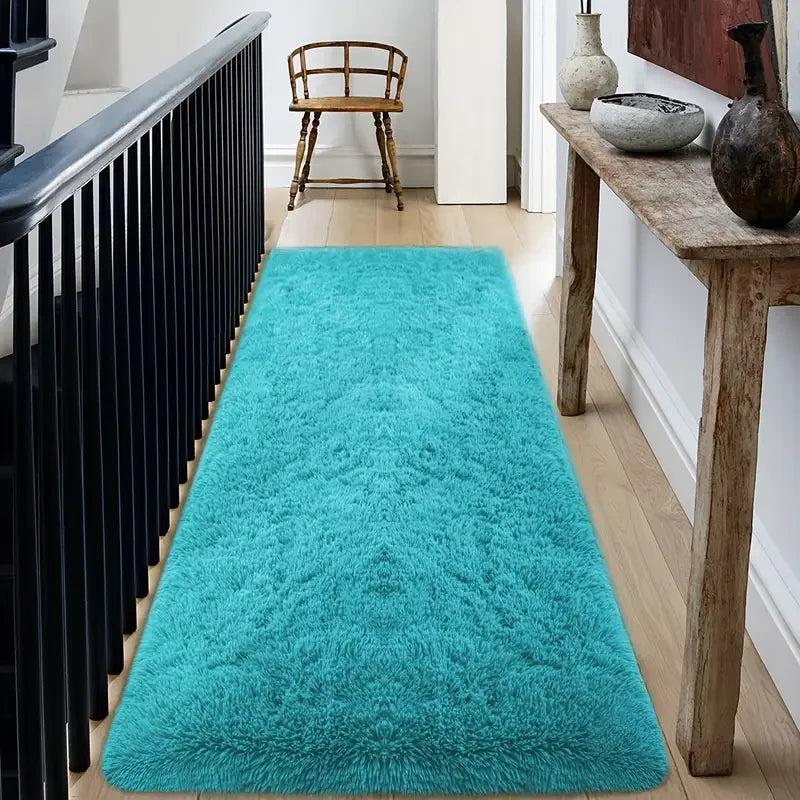 VIKAMA Comfortable Plush Carpet, Super Soft And Fluffy Bedroom Bedside Rug, Corridor And Hallway Floor Mat, Home Decoration