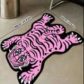VIKAMA Cartoon Shaped Tiger Carpet Living Room Children's Bedroom Bedside Rugs Home Decor Non-Slip Kitchen Balcony Floor Mats