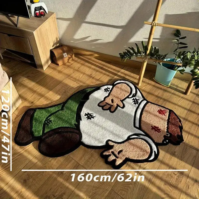 VIKAMA Cartoon Human Pattern Bedroom Carpet Living Room Decorative Carpet Bedside Floor Mat Waterproof Home Decor