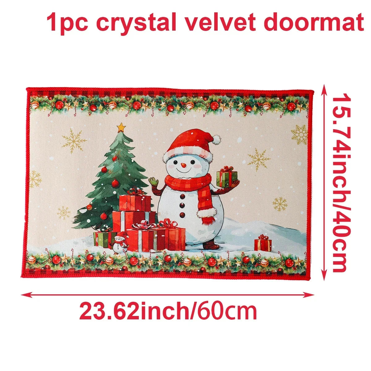 Christmas Door Mat Santa Claus Outdoor Carpet Merry Christmas Decorations For Home 2025 Navidad Xmas Ornament New Year 2026