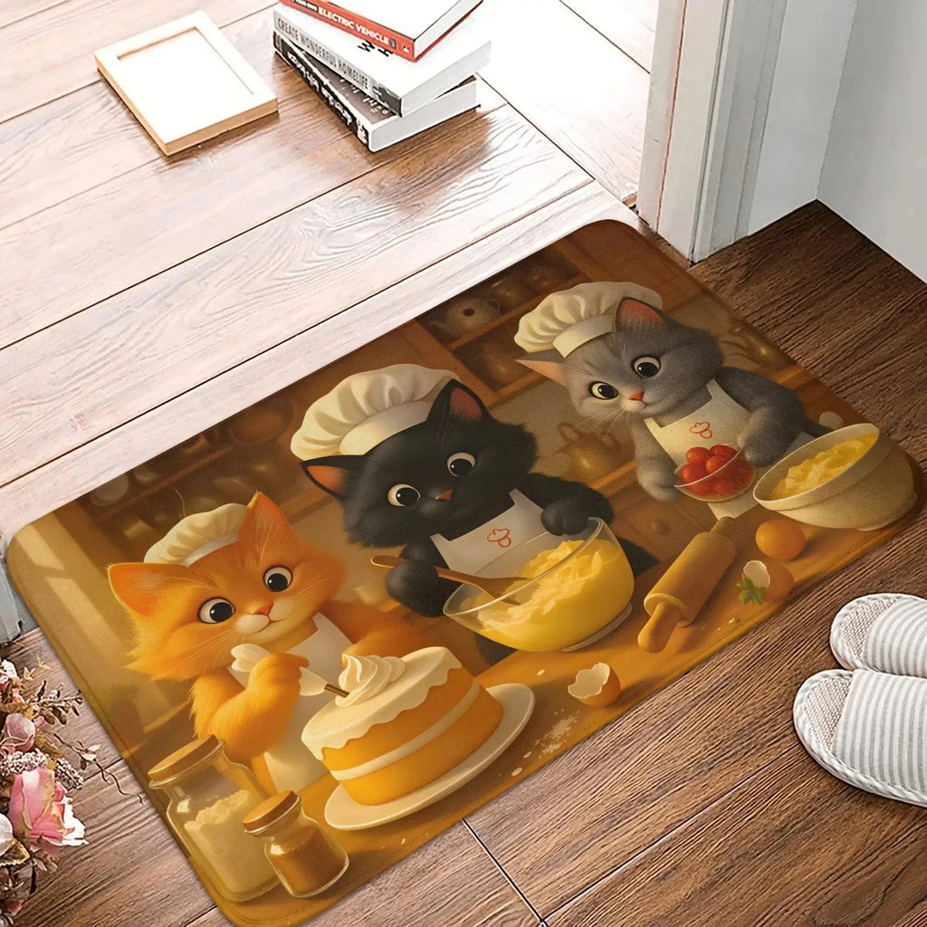 KittenThemed Door Mat Is Anti Slip and EasyTo Clean Home Decorations Can Be Placed At The Entrance of The Bathroom or Bedroom